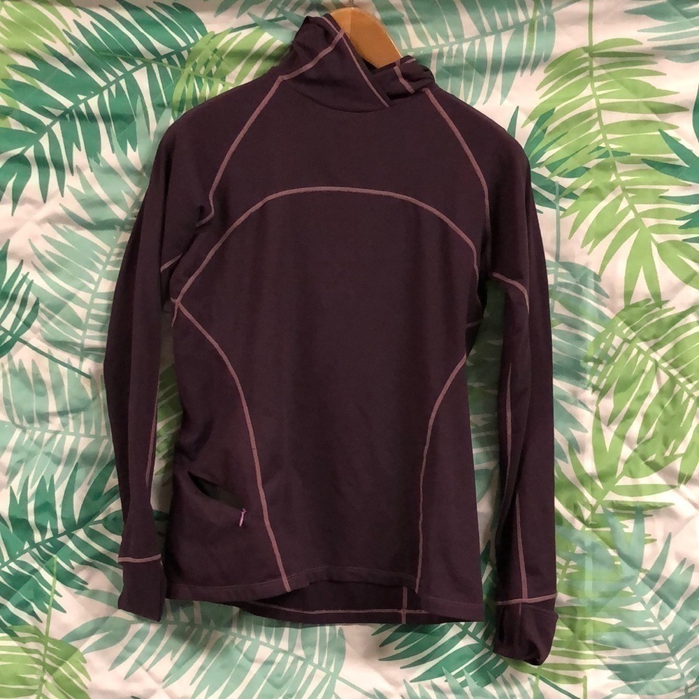 REI Purple hoodie long sleeve thumb holes size S - Picture 1 of 8